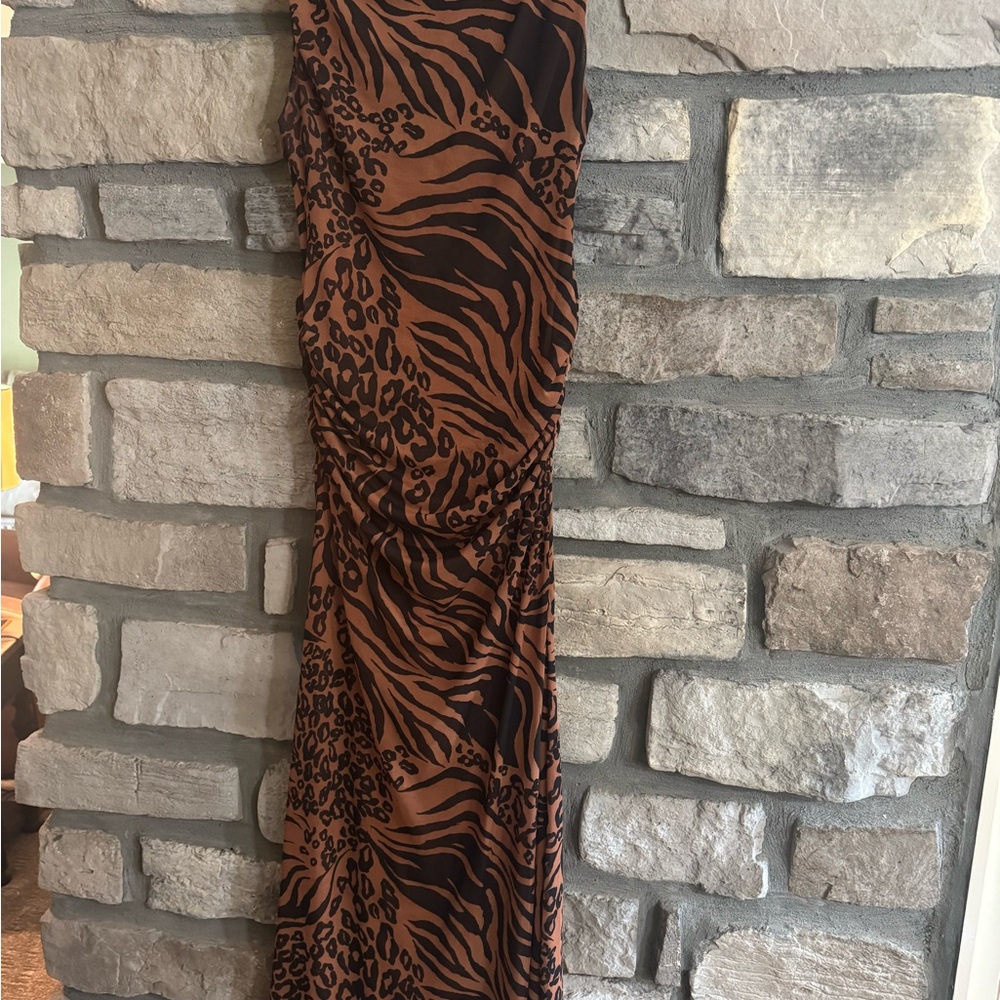 JCPenney Animal Print Maxi Dress